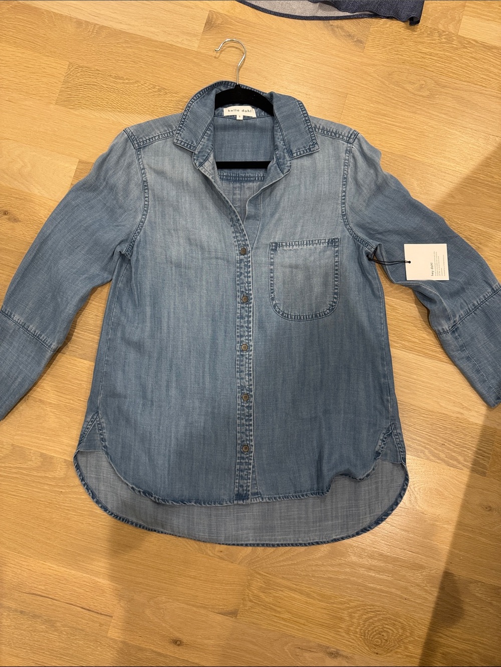 Bella Dahl Light Blue Denim Button-Down Shirt